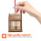 Durable Wooden Cage Simple Design For Storage Brown 1pc 11