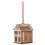 Durable Wooden Cage Simple Design For Storage Brown 1pc 3