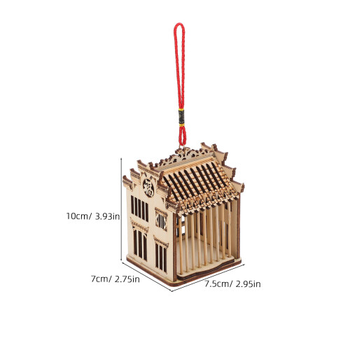 Durable Wooden Cage Simple Design For Storage Brown 1pc 1
