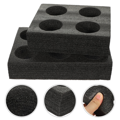 2 Pcs Foam Cup Holders Refreshment Tray Pearl Cotton Cold Drink 2