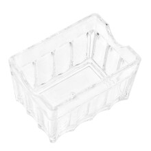 Durable Plastic Tea Bag Storage Box with Transparent Design