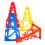 Reusable Training Cones Multi Colored 4pcs 8.7x5.1x5.1in 10