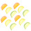 12Pcs Artificial Lemon Blocks Realistic Fruit Ornament 3