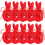 Lavender Sachet Drawstring Pouches Red Cloth 10pcs 10