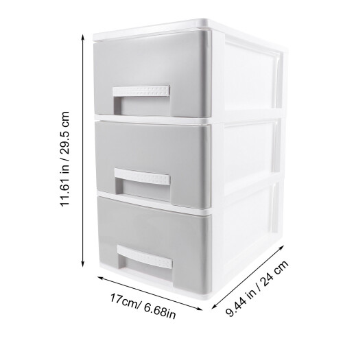 Storage Drawers Plastic Storage Drawer Box Grey 1set 1