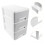 Storage Drawers Plastic Storage Drawer Box Grey 1set 5