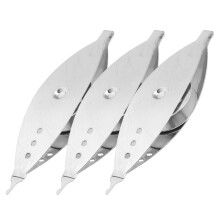 Hand Sewing Supplies Tatting Shuttles Silver Alloy 3pcs