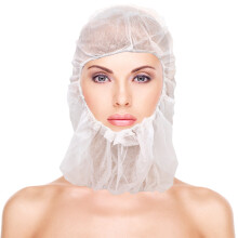 Space Hat White Nonwoven 20pcs 21.26x13.39x0.079in