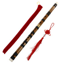 Raindrops Bamboo Flute Natural Wood Color 1 Set 18.6x0.9x0.9in