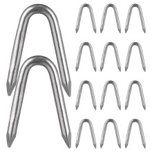 100pcs Wire Fencing Fasteners Silver For Garden Stability