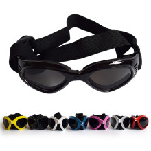 Adjustable Strap Pet Sunglasses Black Triangle Frame For Dog
