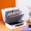 Document Organizer Bag White 1set 14.8x10.8x4.9in 9