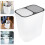 Trash Can Kitchen Container Square Simple Design Office 1pack 11