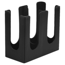 Cup Dispenser Rack Black Acrylic 1pack 8.7x7.7x4.7in