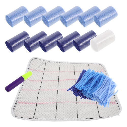 Carpet Making Kit Latch Hook Rug Making Rug Kit Multi 1 Set 2