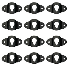 20Pcs Iron Speaker Hanger Plates Black Surround Sound Wall Mount Hooks