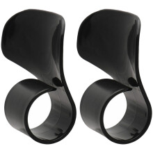 2 stuks motorfiets gasversnellinghulp met polsteun (zwart)