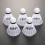 Badminton Shuttlecocks White 12pcs 2.8x2.6x2.6in 9