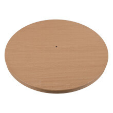 Wooden Standing Coat Tree Base with Round Design for Home Office