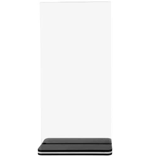 Acrylic Display Board Double-Sided Clear Sign Holder Table Poster Man