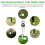 Ball Marker Golf Zinc Alloy 2pcs 9