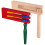 2Pcs Wooden Ratchet Noise Makers Assorted Color Handheld Percussion 1