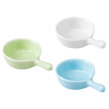 Mouse Food Dish Ceramic Feeding Bowl With Handle 3pcs