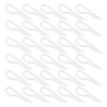 200St Multifunctionele Plastic Kledingklemmen Wit Voor Opslag