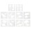 10 Pcs Skull Stencils Dinosaur Template Crafting Paint Child 5
