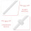 Lollipop Sticks White 60pcs 3.1in 8