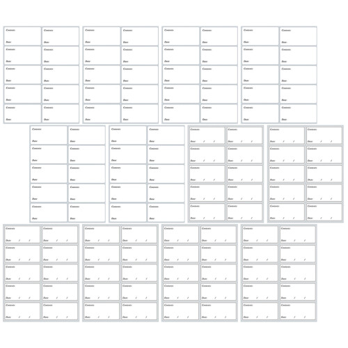 40 Sheets Blank Soluble Stickers Adhesive Labels For Jars 2