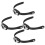 Plastic Skate Buckle Strap Roller Skates Buckles Black 4pcs 4