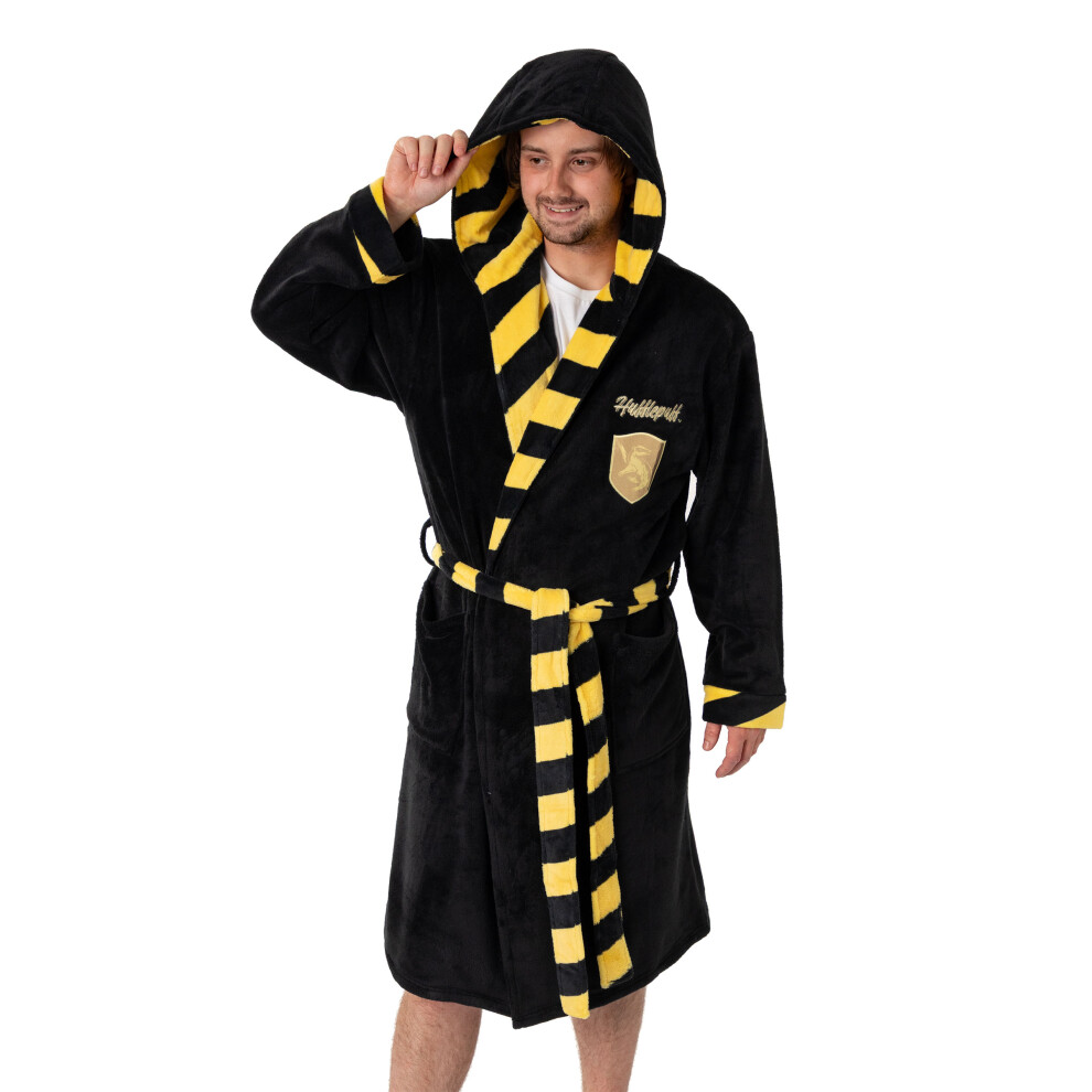 Harry Potter ) Hooded Bathrobe (Unisex ) Women's Black Large