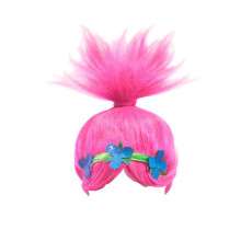 (only one) Kids Size Troll Style Festival Party Elfpixie Wig Characters Cosplay Cartoon