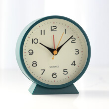 (Dark Green) Retro Alarm Clock Silent And Non Ticking Clock With Night Bedroom Kids Light