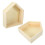 Wall Floating Shelf Wooden House Shape 2pack 10.8in 1