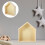 Wall Floating Shelf Wooden House Shape 2pack 10.8in 10