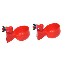 2St Compacte Plastic Kippen Drinkbak Automatisch En Duurzaam