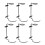 6pcs Wall Mounted Iron Rack For Beverage Storage And Display 1