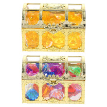 1Conjunto Brinquedo Baú Do Tesouro Com Gemas Acrílicas Para Piscina