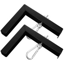 Projector Hanging Mount L Shaped Black Iron 2pcs