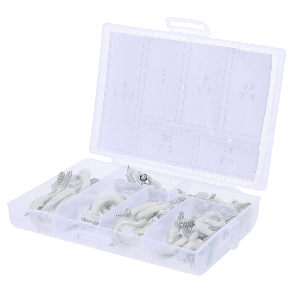 70 Ceiling Cup Hooks For Mugs & Lights White 3163702804769
