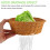 1pc Plastic Basket Coffee Color For Kitchen Storage Use 3