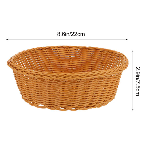 1pc Plastic Basket Coffee Color For Kitchen Storage Use 1