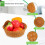 1pc Plastic Basket Coffee Color For Kitchen Storage Use 8