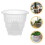 Slotted Cup Hydroponic Nursery Pots White Plastic 1pcs 4