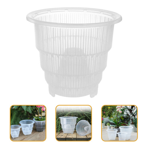 Slotted Cup Hydroponic Nursery Pots White Plastic 1pcs 2
