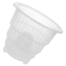Slotted Cup Hydroponic Nursery Pots White Plastic 1pcs