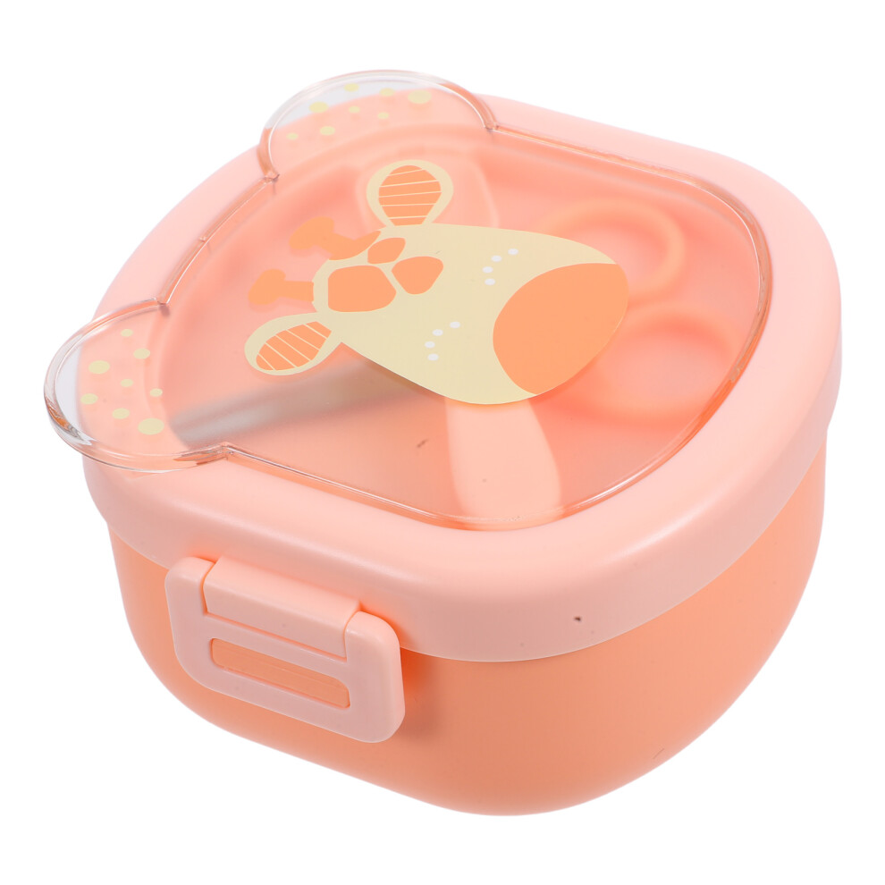 Raindrops Baby Bowls Travel Silicone 1Pack Orange Solustre