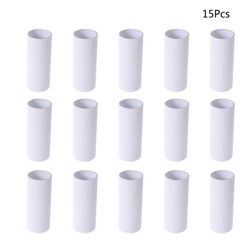 15 Pcs Craft Rolls Creative Fun Diy Cardboard Tubes (White) 1